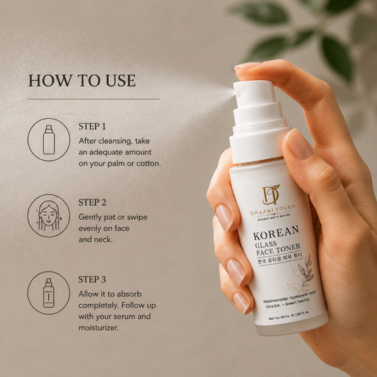 Dhaani Touch Korean Glass Toner – Reduces Dark Spots and Evens Skin Tone
