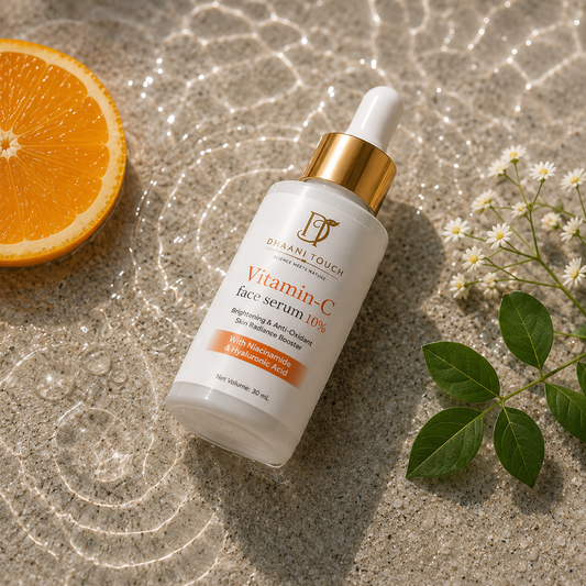 Dhaani Touch Vitamin C Face Serum – Glowing Skin Formula with 10 Percent Ascorbic Acid