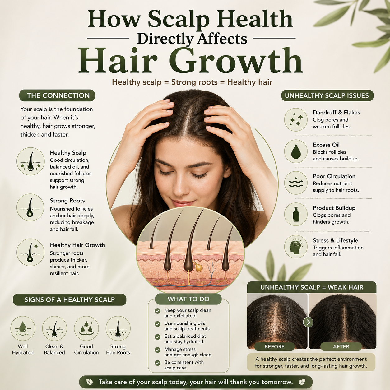 How Scalp Health Directly Affects Hair Growth