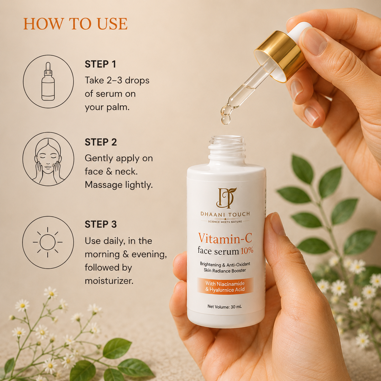 Dhaani Touch Vitamin C Serum – Best Vitamin C Serum Under 549 Rupees